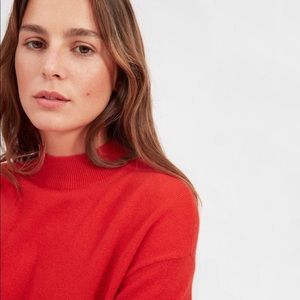 Everlane Cashmere Crop Mock Turtleneck